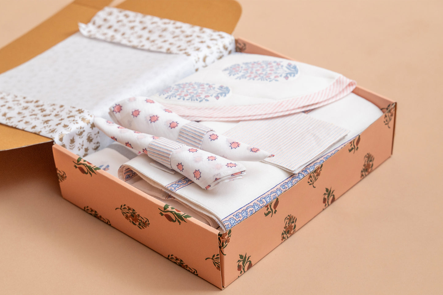 Botanical Blush Quilted Table Linen Set
