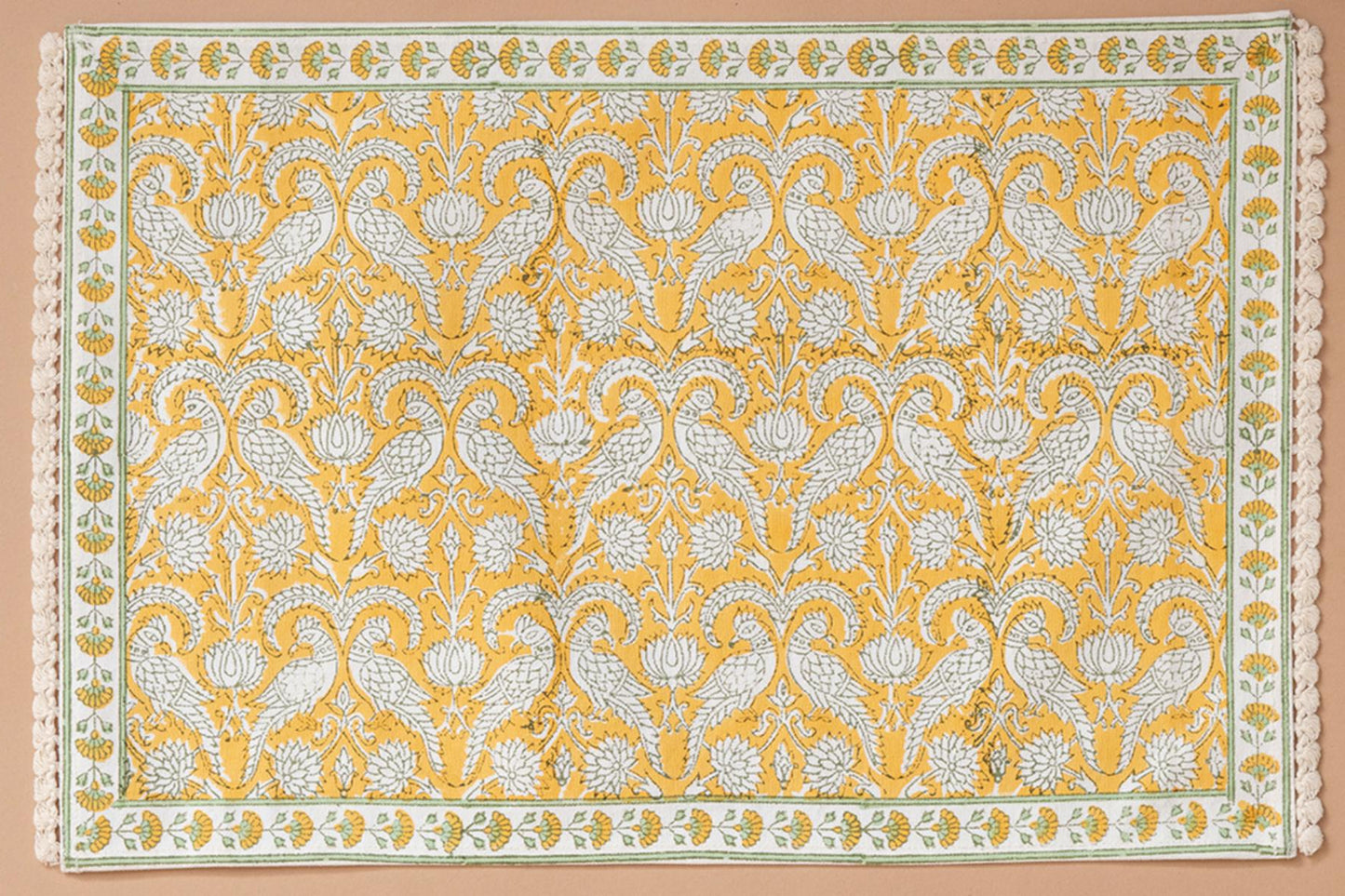 Yellow Parrot Table Linen Set
