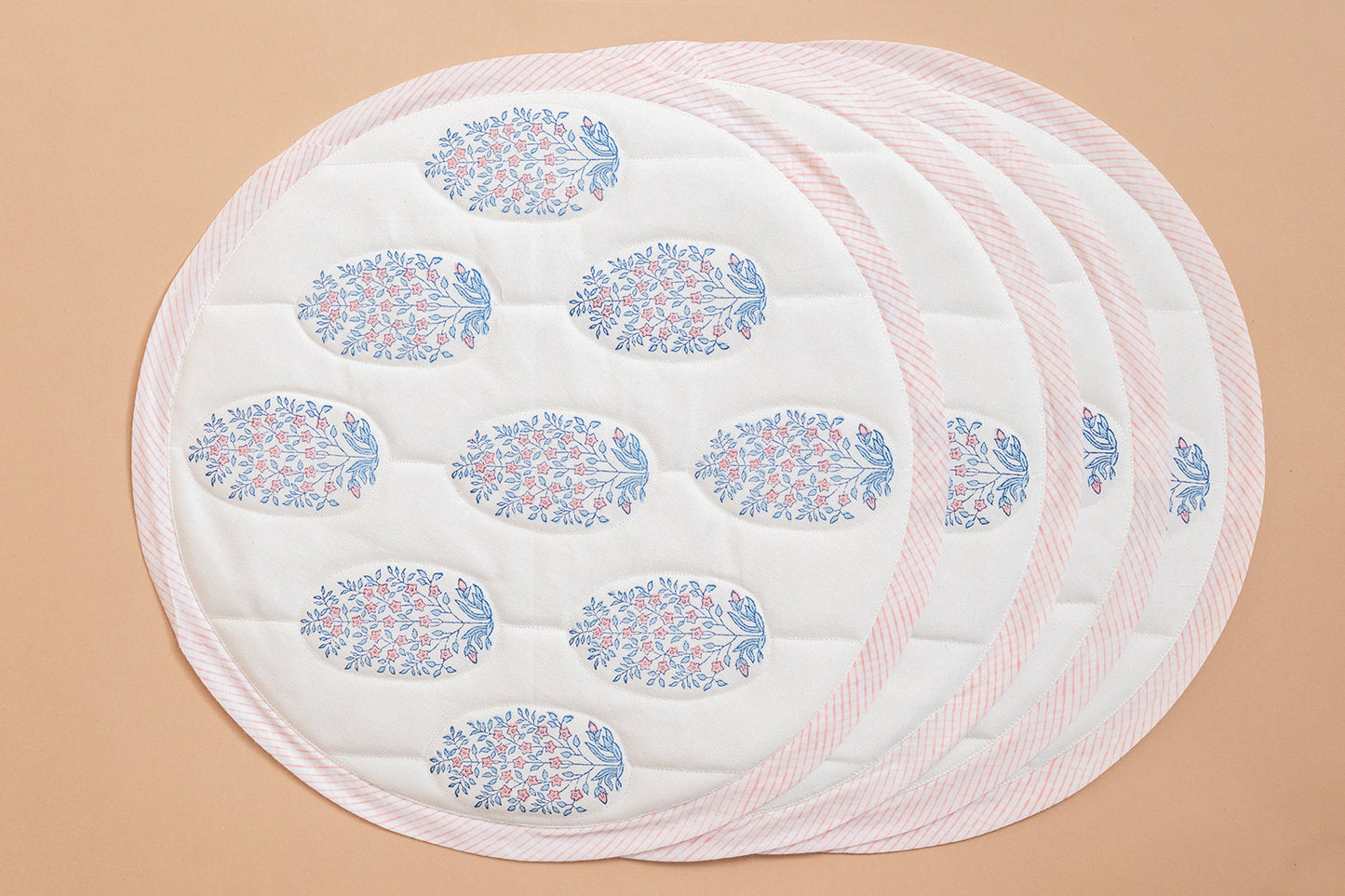 Botanical Blush Quilted Table Linen Set