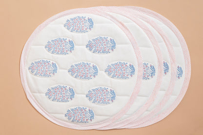 Botanical Blush Quilted Table Linen Set