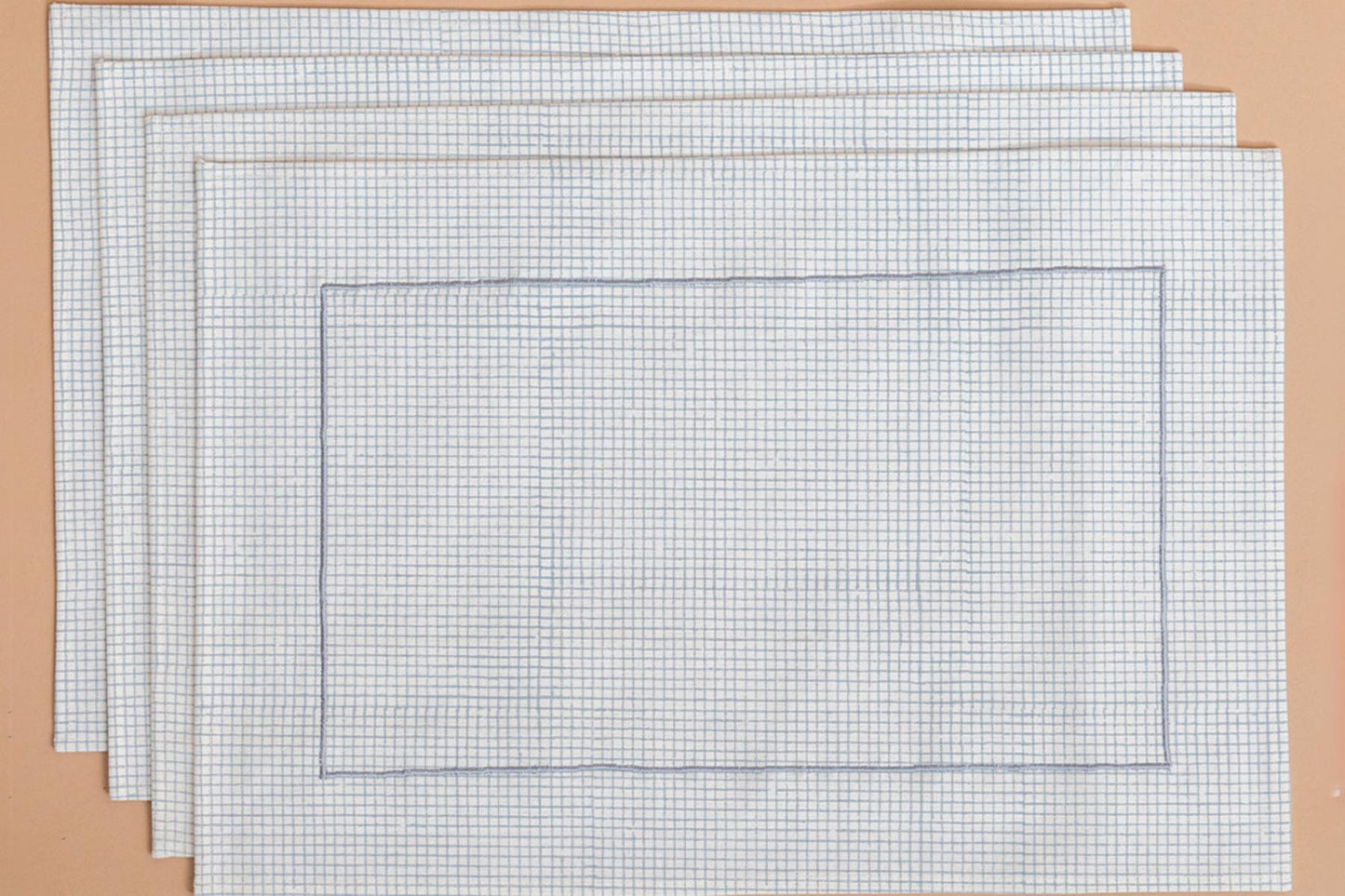 Blue Checks Table Linen Set