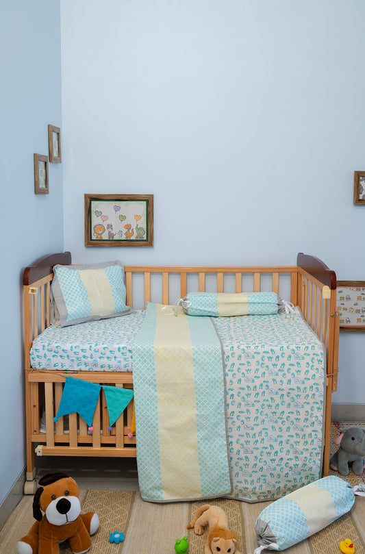 Blue Penguin Reversible Infant Dohar
