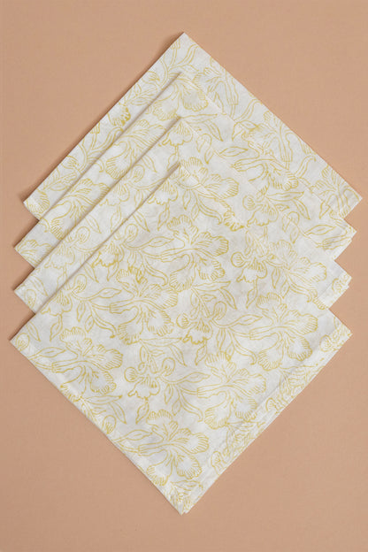 Floral Mulmul Napkin Set