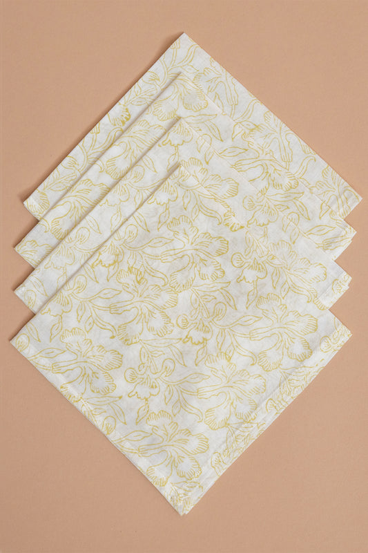 Floral Mulmul Napkin Set