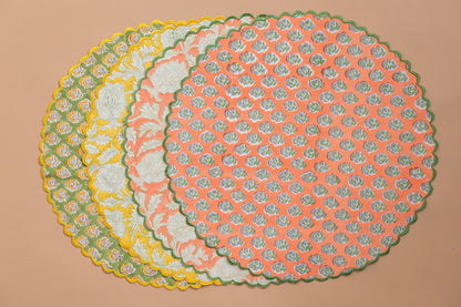 Multicolor Reversible Table Linen Set