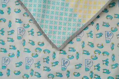 Blue Penguin Reversible Infant Dohar