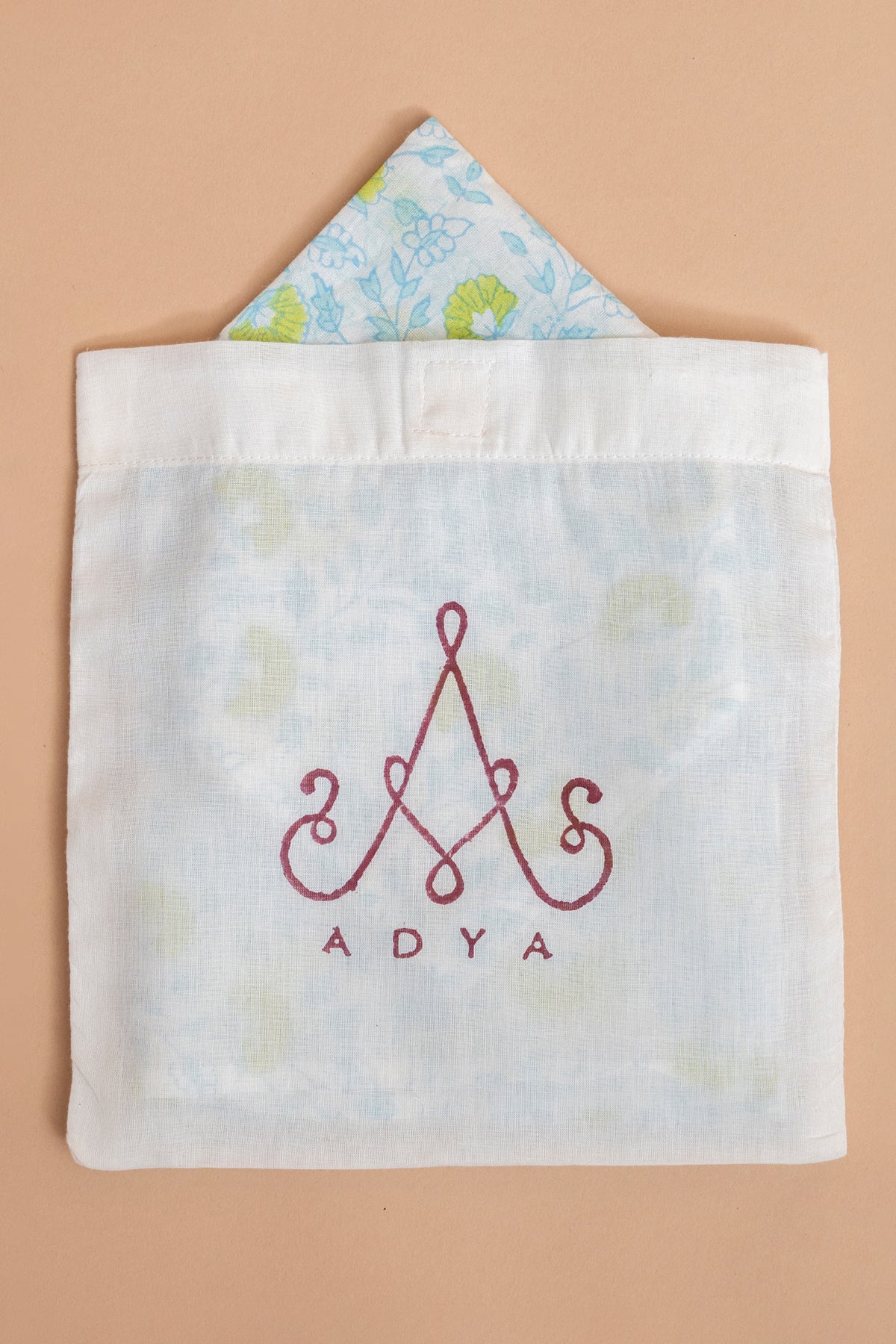Blue Floral Mulmul Napkin Set