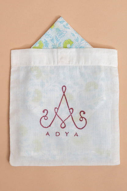 Blue Floral Mulmul Napkin Set