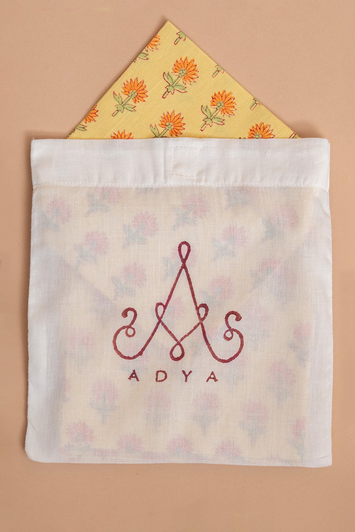 Yellow Floral Cotton Napkin Set