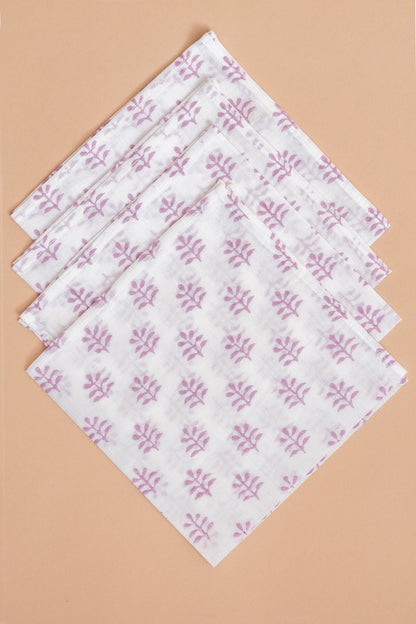 Pink Buti Mulmul Napkin Set