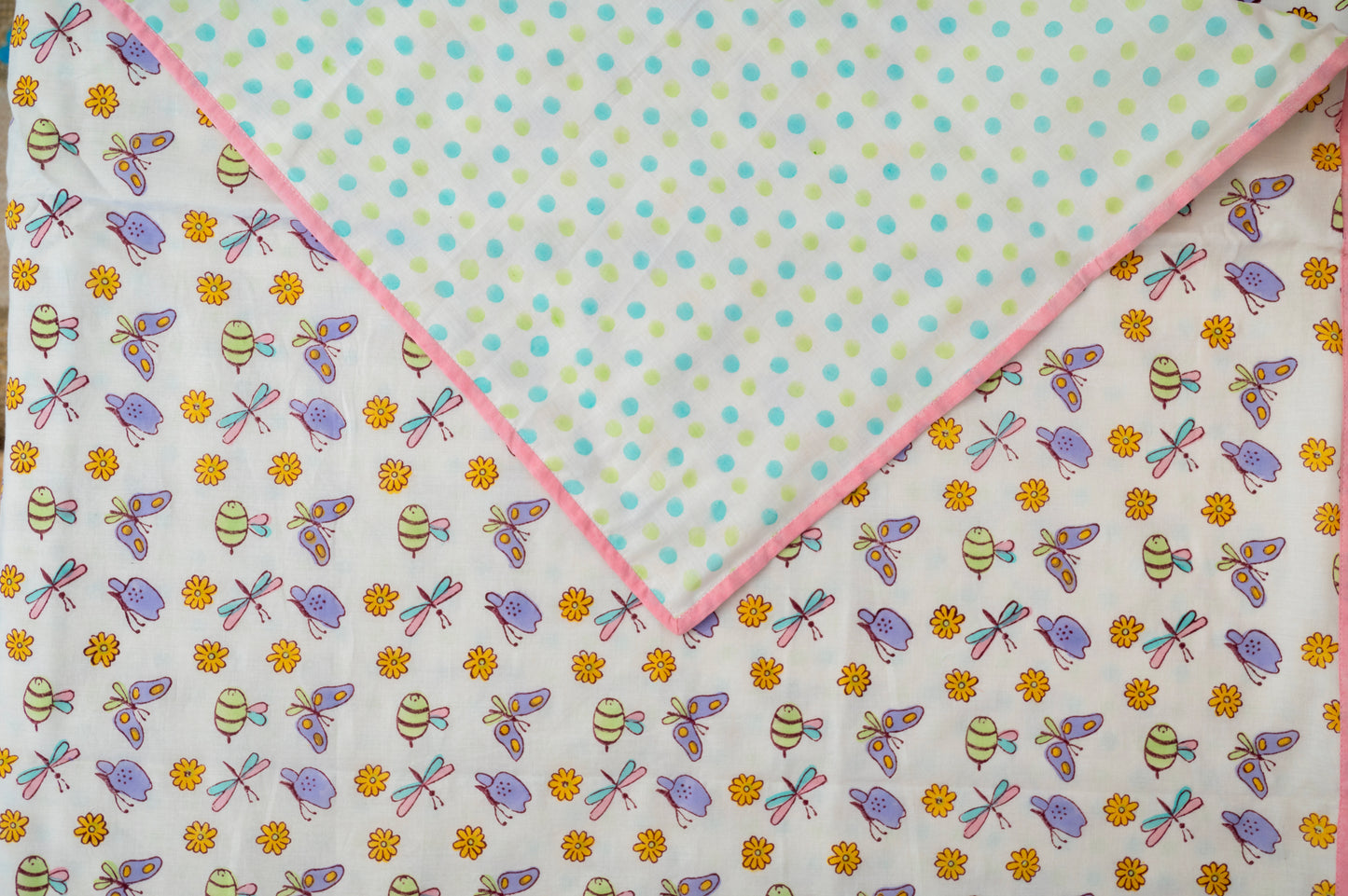 Lilac Butterfly Baby Bedding Cot Set