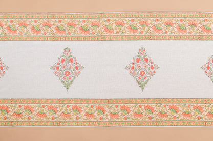 Peach Checks Table Linen Set