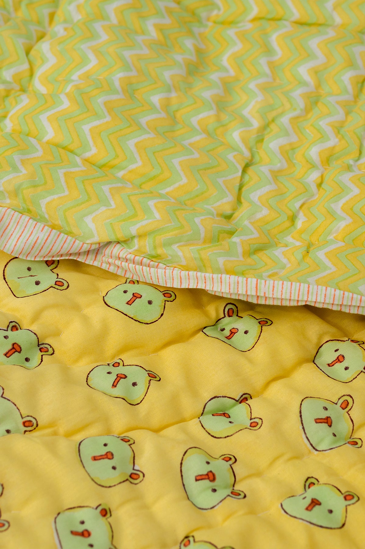 Green Panda Baby Bedding Cot Set