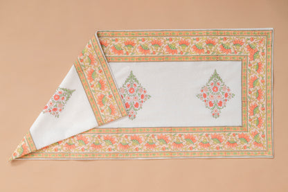 Peach Checks Table Linen Set