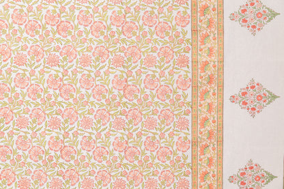 Peach Checks Table Linen Set
