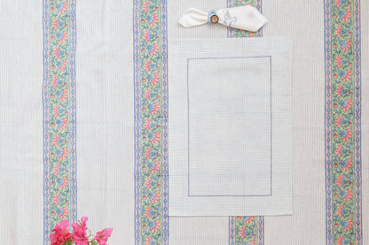 Blue Checks Table Linen Set
