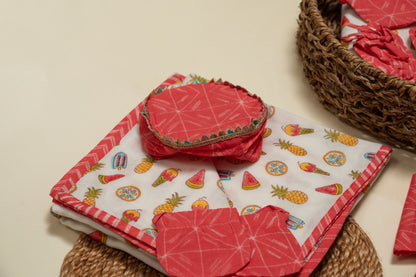 Newborn Pink Shibori Jamna Set for Boy