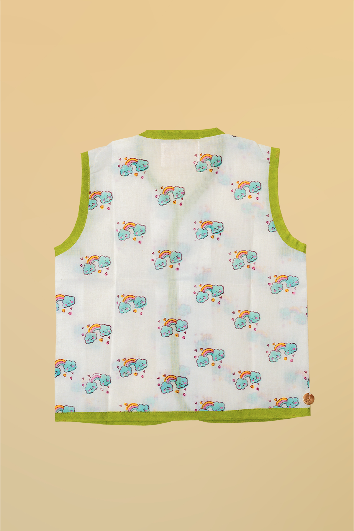 Blue Cloud Cotton Infant Jhabla