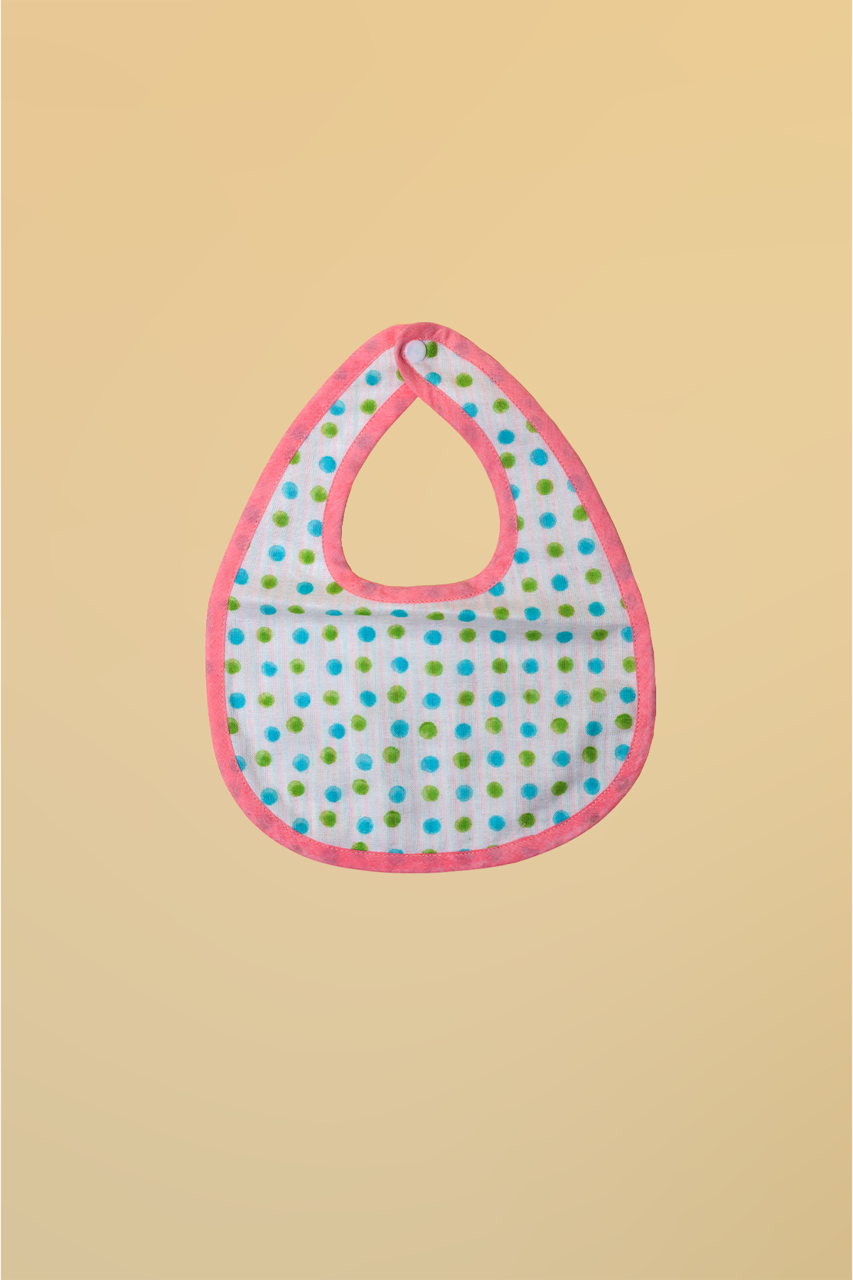 Polka Dots Cotton Reversible Bib - Pack of 2