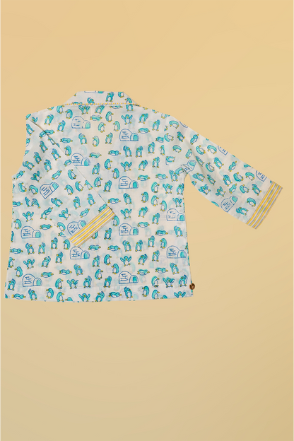 Blue Penguin Kids Night Suit