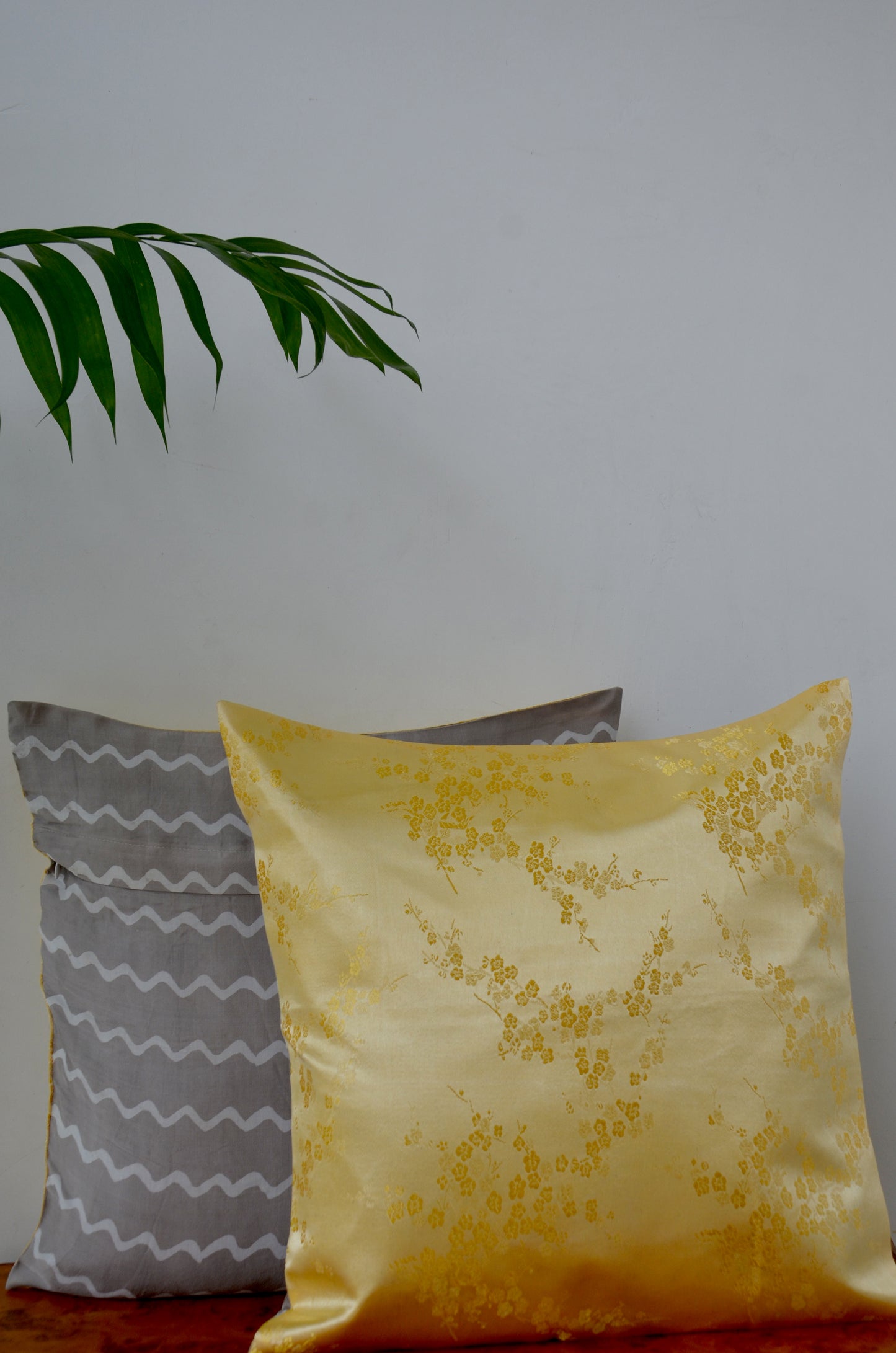 Lemon Fizz & Grey Cushion Cover