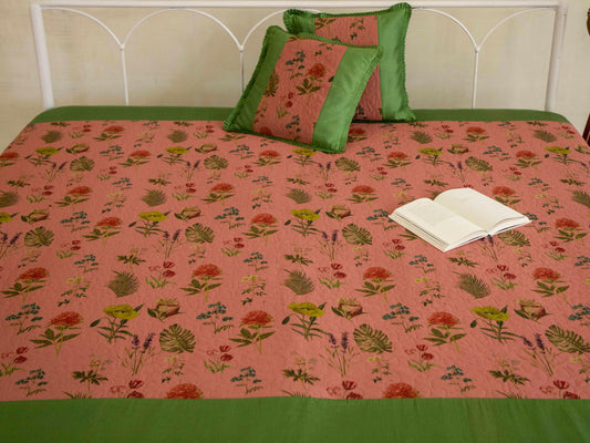Blush Green Premium Bedcover