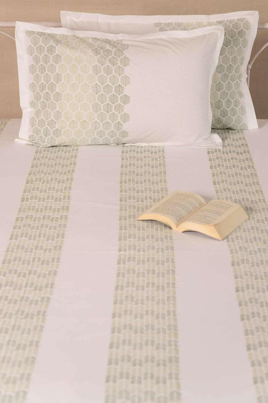 Green Ash Monochrome Bedsheet