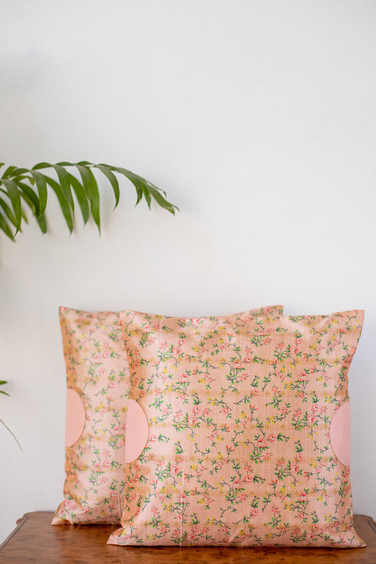 Summer Glow Floral Cushion Cover