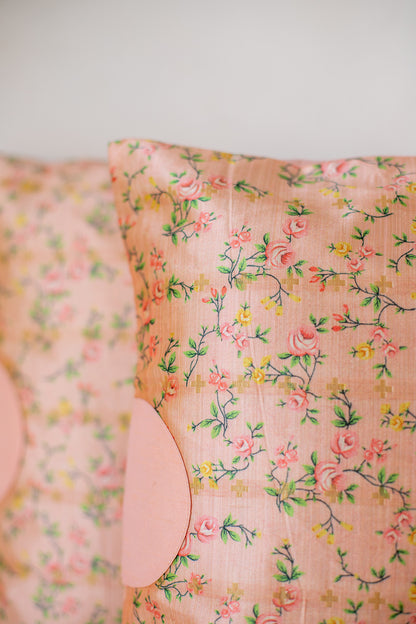 Summer Glow Floral Cushion Cover