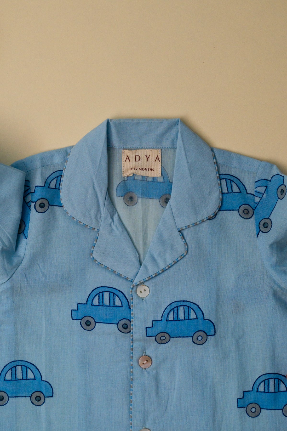 Blue Car Kids Night Suit