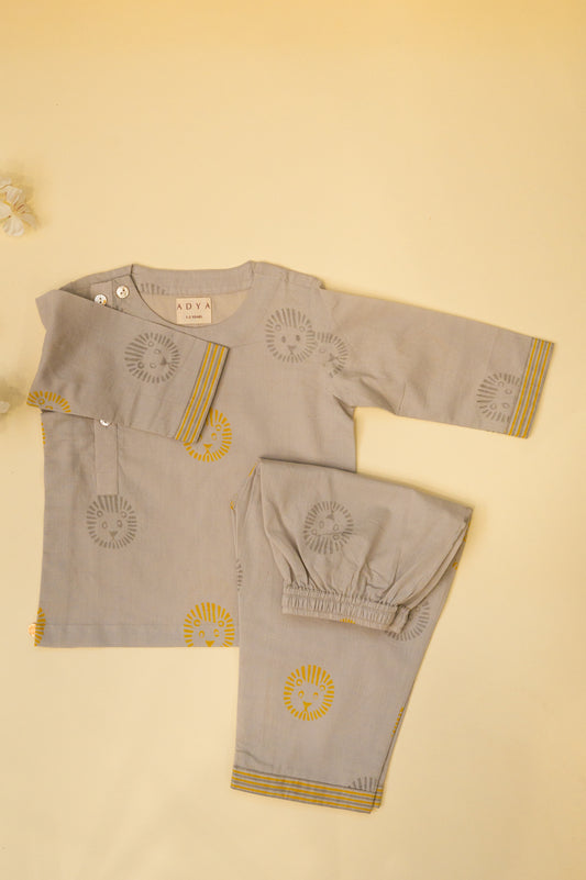 Grey Lion Kids Night Suit