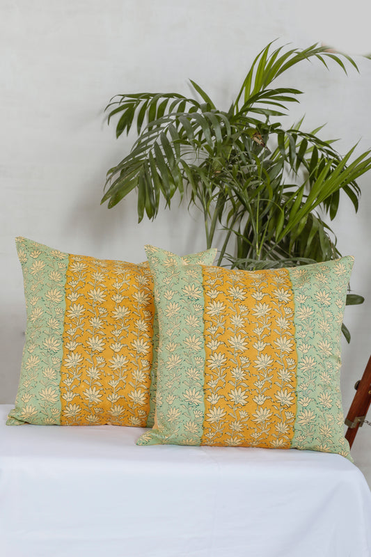 Garden Green Glory Cotton Cushion Cover