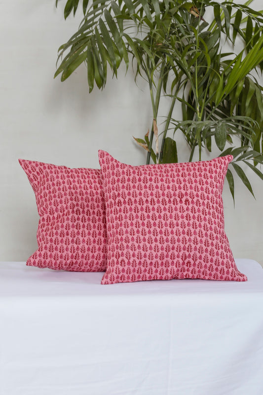 Fuschia Pink Cotton Cushion Cover