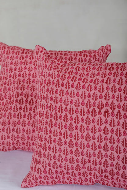 Fuschia Pink Cotton Cushion Cover