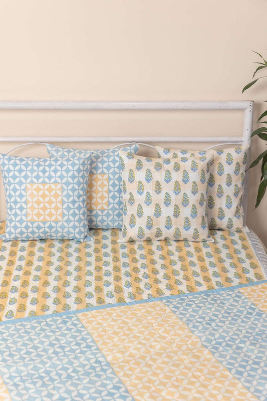 Dewy Florets Quilted Bedcover
