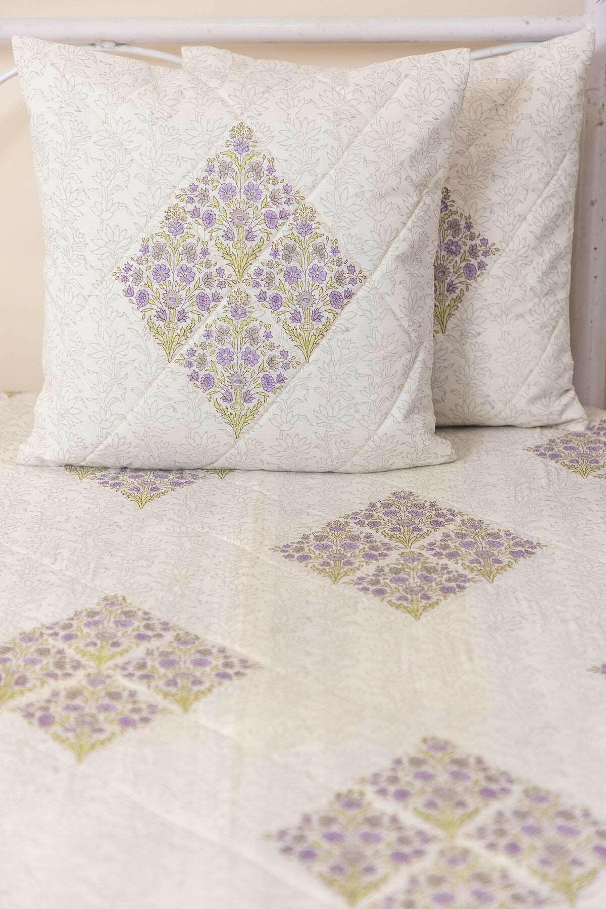 Blossom Stories Quilted Bedcover