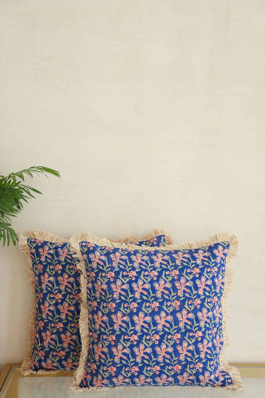 French Blue Cushion Set