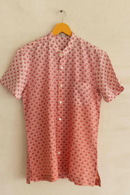 Plum Pink Shaded Men's Shirt
