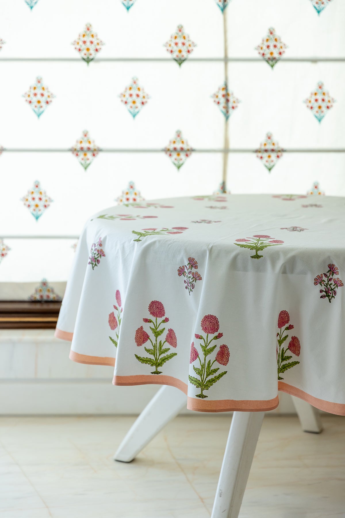 Coral Rose Table Cover