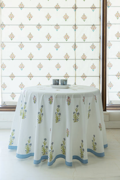 Placid Blue Table Cover