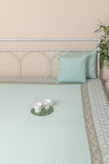 Spearmint Green Cotton Bedcover