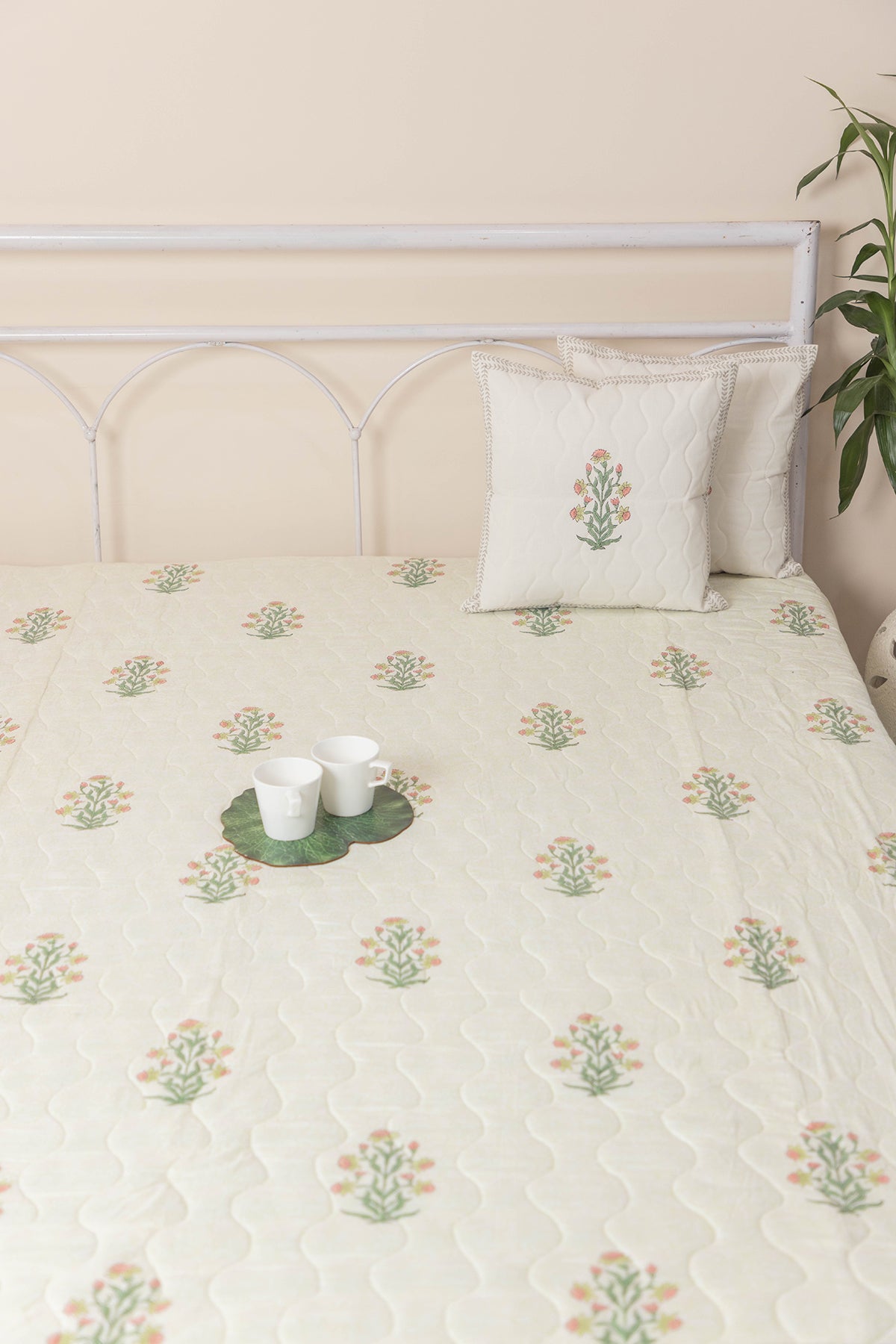 Flower Feast Quilted Bedcover