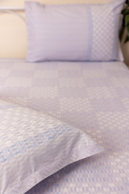 Lavender Stripes Cotton Bedcover