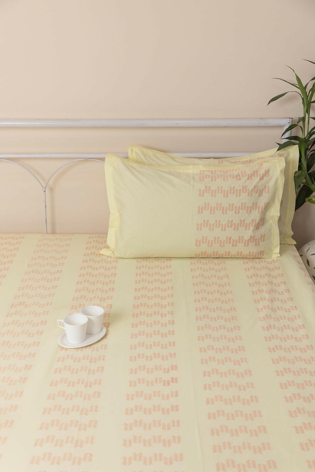 Light Yellow Cotton Bedcover