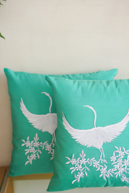 Greenery Bird Cushion Set