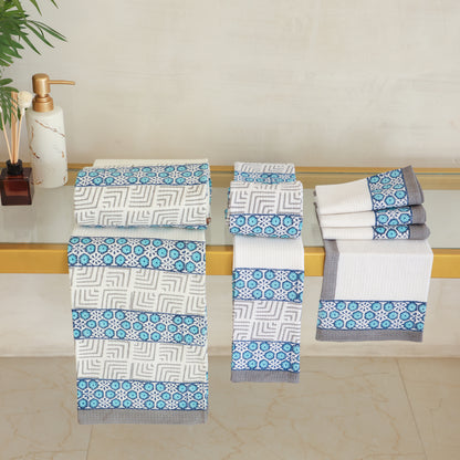 Hand Block Printed Bath Linen Gifting Set