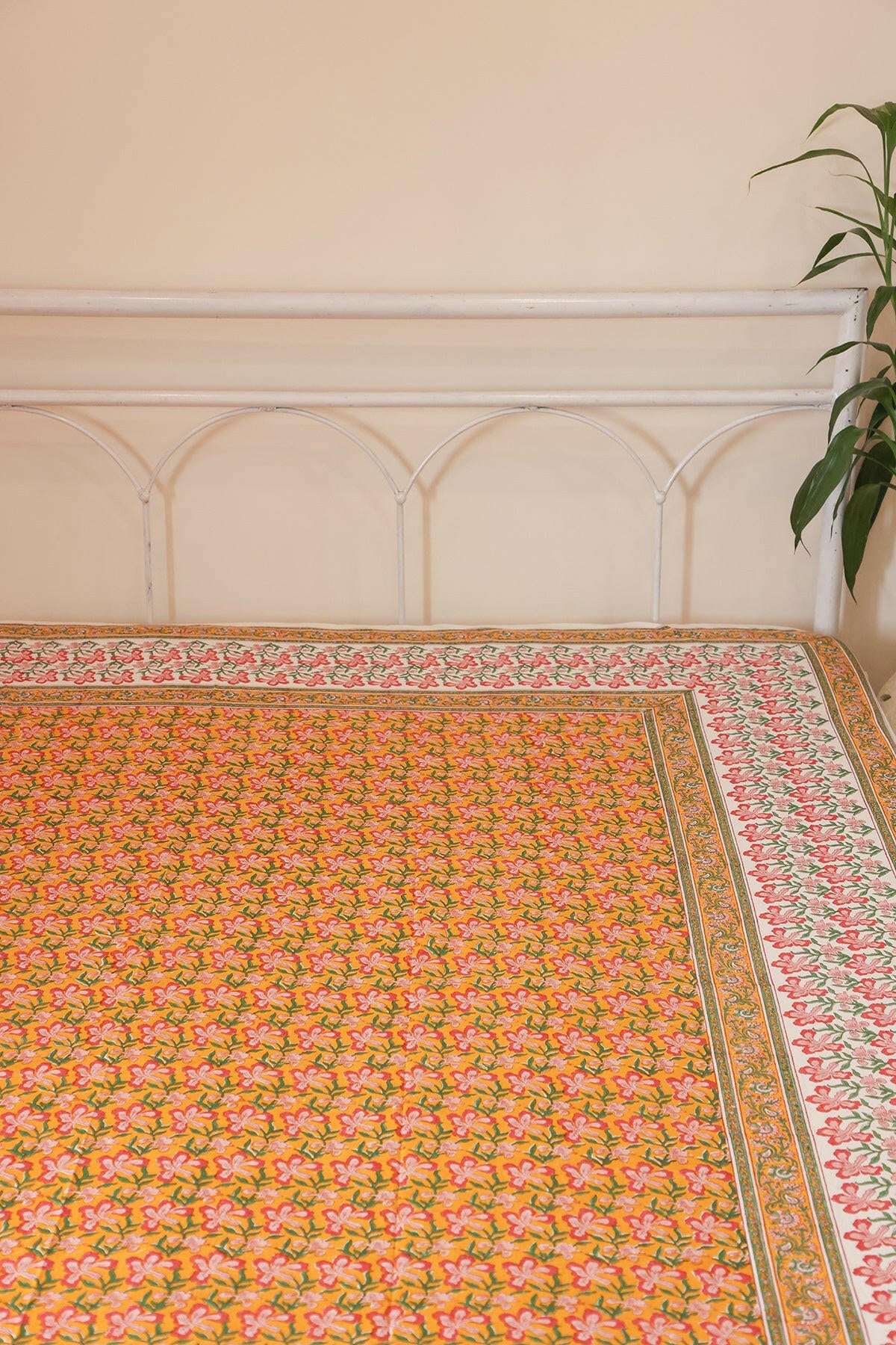 Yellow Cotton Bedcover