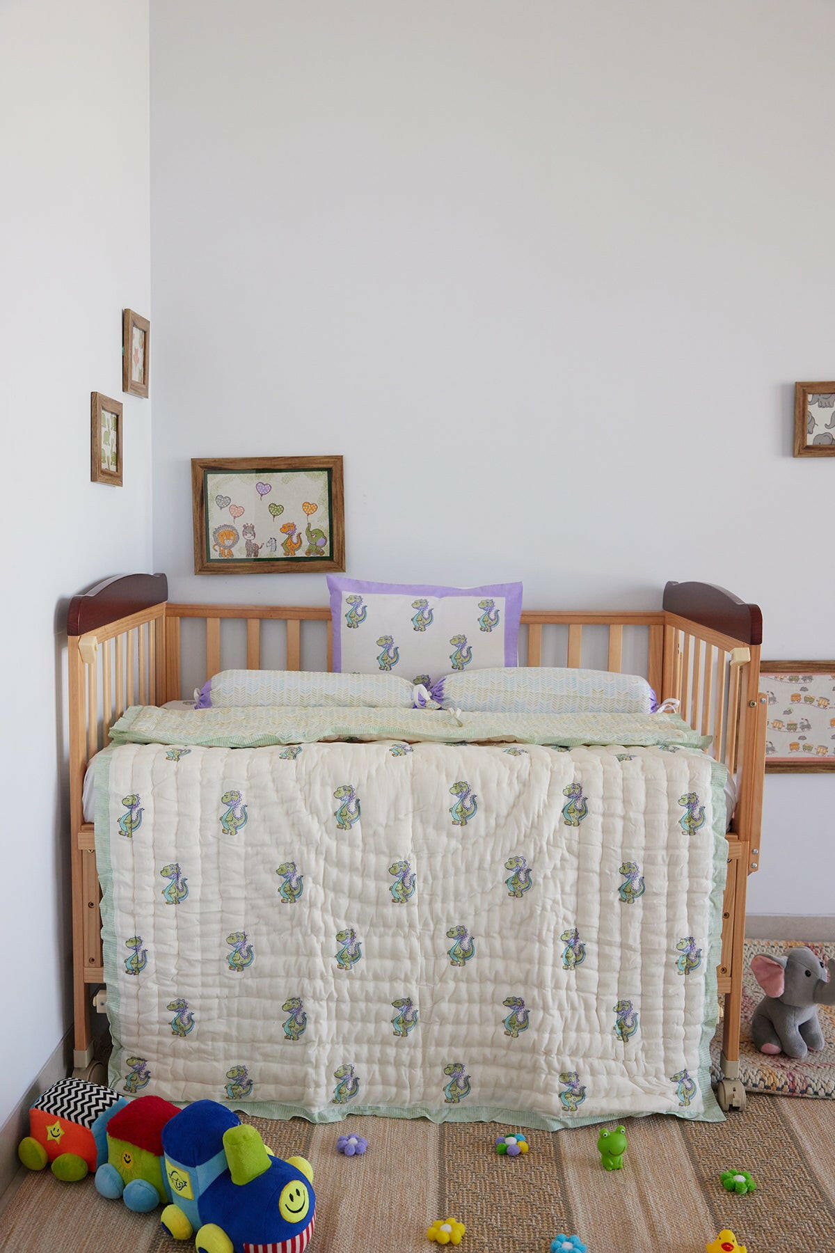 The Little Dino Cot Set