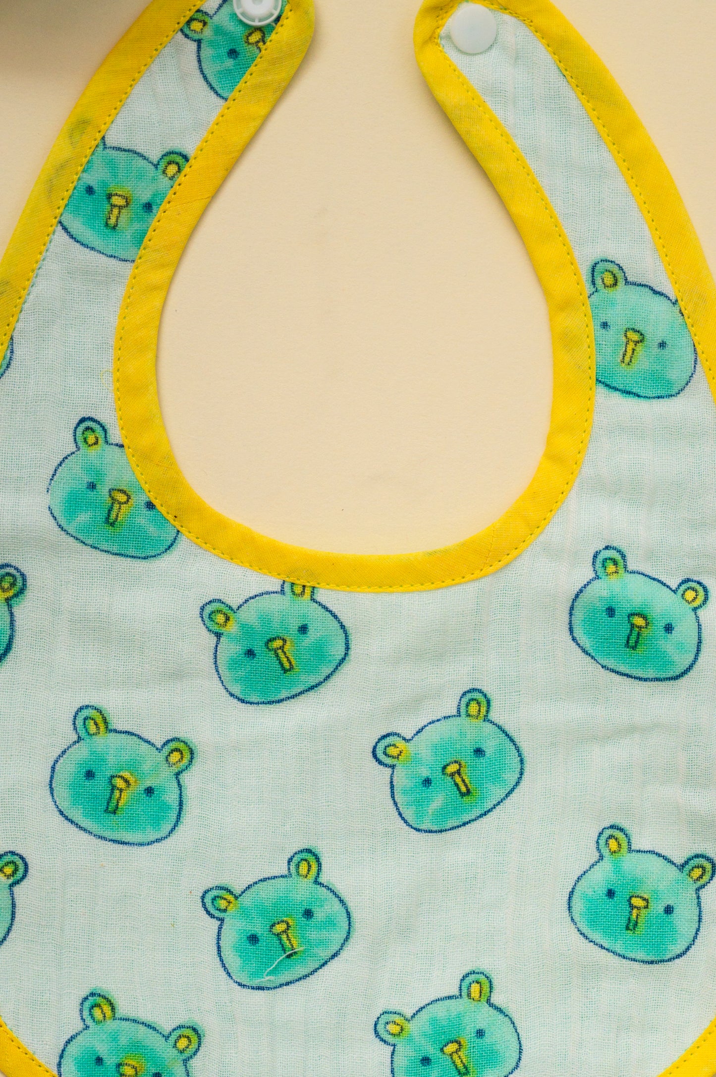 Blue Panda Cotton Reversible Bib - Pack of 2