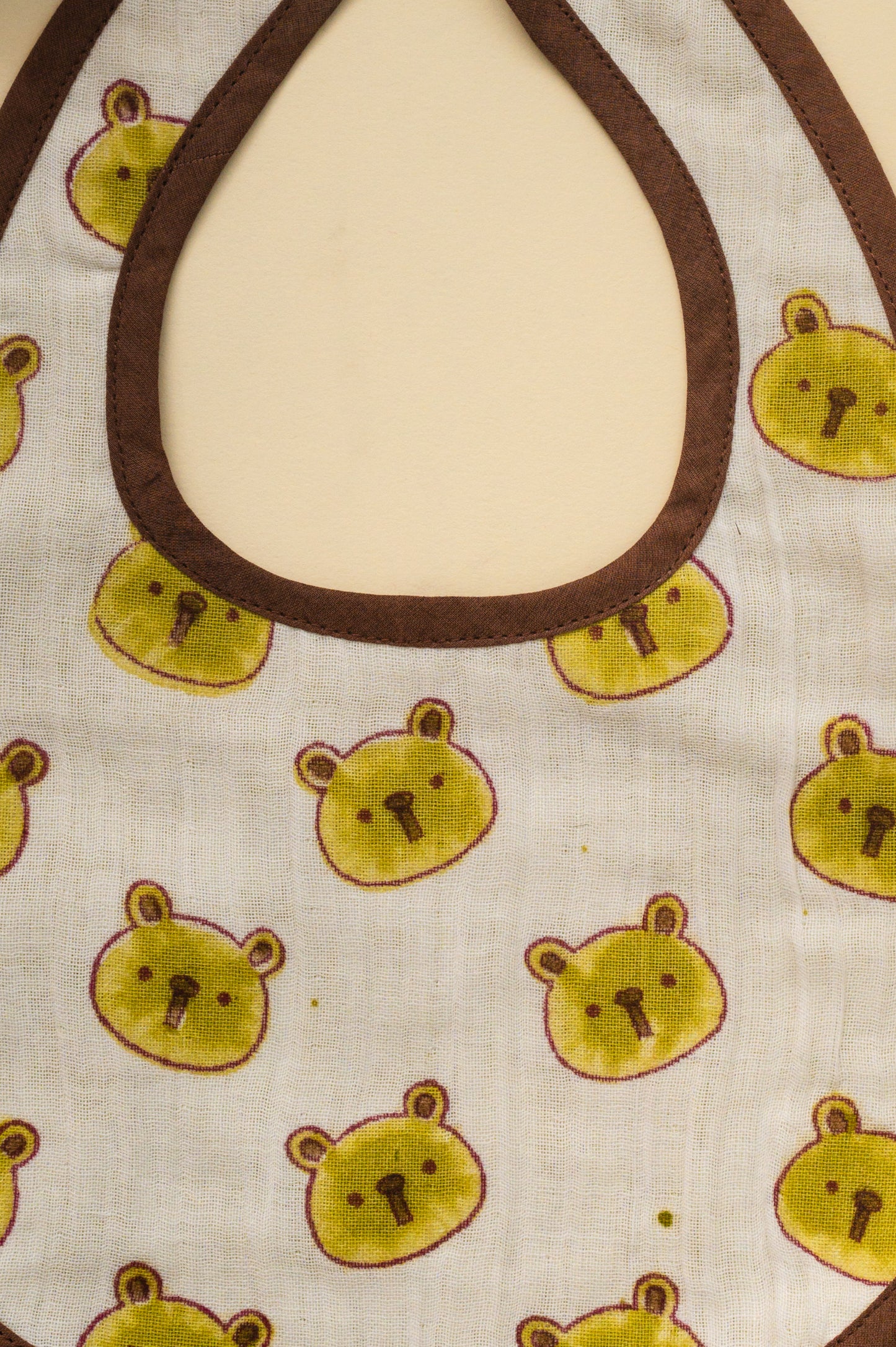 Yellow Panda Cotton Reversible Bib - Pack of 2